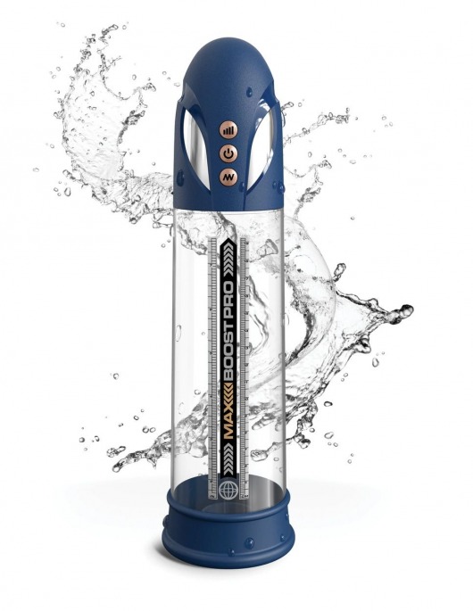 Синяя вакуумная автоматическая помпа Max Boost Pro Flow - Pipedream - в Иваново купить с доставкой