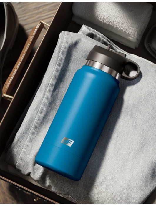 Смуглый мастурбатор-вагина в синей колбе F*ck Flask - Pipedream - в Иваново купить с доставкой