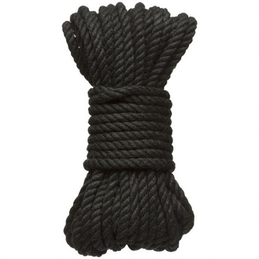 Черная верёвка для связывания и фиксации Bind Tie - 9,14 м. - Doc Johnson - купить с доставкой в Иваново