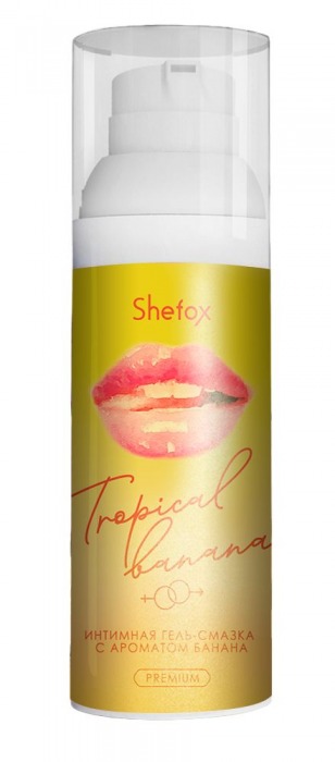 Интимная гель-смазка Shefox Premium «Тропический банан» - 50 мл. - Shefox - купить с доставкой в Иваново