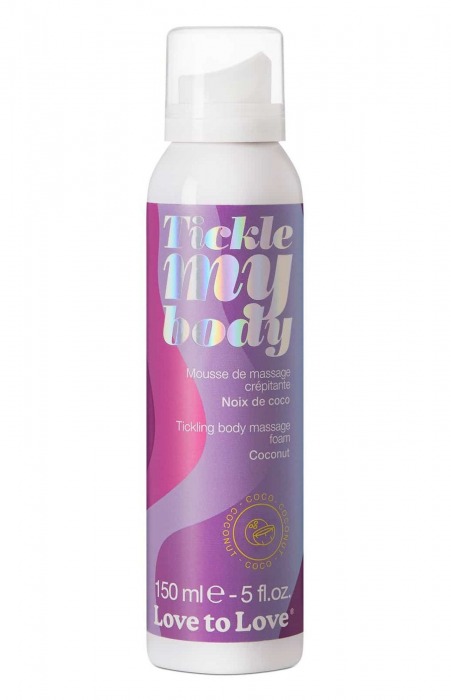 Массажная хрустящая пенка Tickle My Body Coconut с ароматом кокоса - 150 мл. - Love to Love - купить с доставкой в Иваново