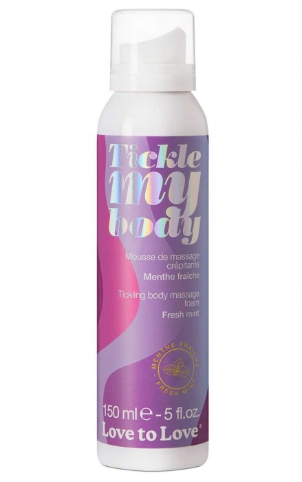 Массажная хрустящая пенка Tickle My Body Fresh Mint с ароматом мяты - 150 мл. - Love to Love - купить с доставкой в Иваново