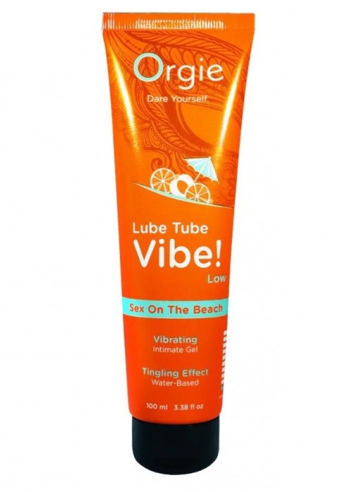 Гель с эффектом вибрации Lube Tube Vibe Low Sex On The Beach - 100 мл. - ORGIE - купить с доставкой в Иваново