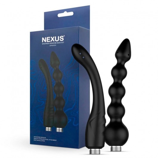 Набор из 2 насадок для анального душа Shower Douche Duo Kit - Nexus Range - купить с доставкой в Иваново