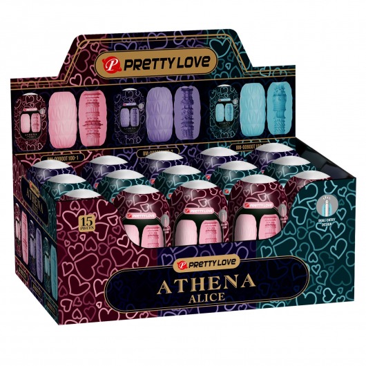 Набор из 15 мастурбаторов Athena Alice - Baile - в Иваново купить с доставкой