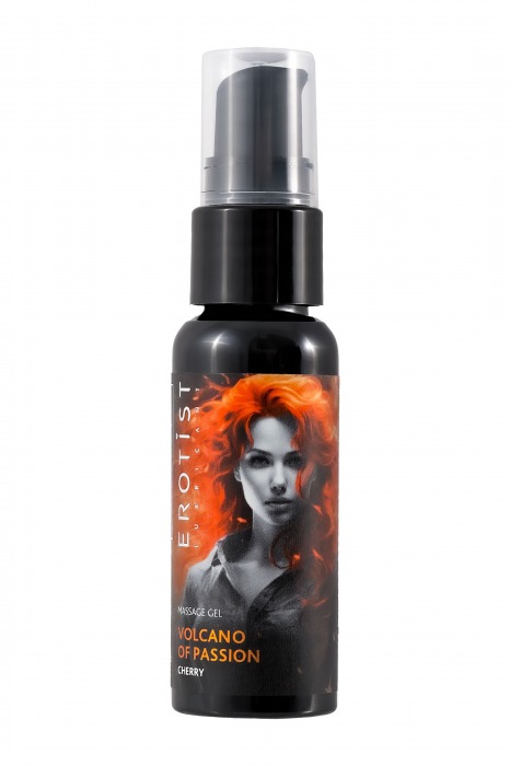 Гель с эффектом вибрации Volcano Of Passion со вкусом вишни - 25 мл. - Erotist Lubricants - купить с доставкой в Иваново
