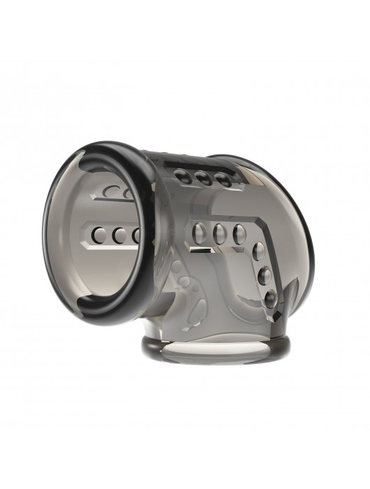 Дымчатая насадка на пенис и мошонку - Baile - в Иваново купить с доставкой