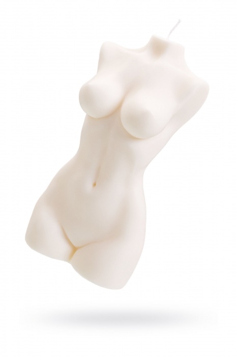 Белая интерьерная свеча в форме женского торса - 850 гр. - Pecado - купить с доставкой в Иваново