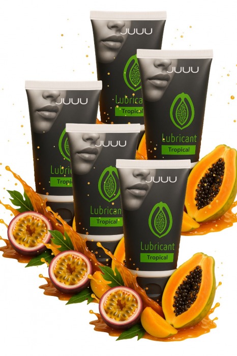 Набор из 5 съедобных лубрикантов JUJU со вкусом тропических фруктов - JuJu - купить с доставкой в Иваново Набор из 5 съедобных лубрикантов JUJU со вкусом тропических фруктов - JuJu - купить с доставкой в Иваново