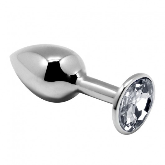 Серебристая анальная втулка с прозрачным кристаллом Mini Metal Butt Plug Size L - 9 см. - Adrien Lastic в Иваново Серебристая анальная втулка с прозрачным кристаллом Mini Metal Butt Plug Size L - 9 см. - Adrien Lastic