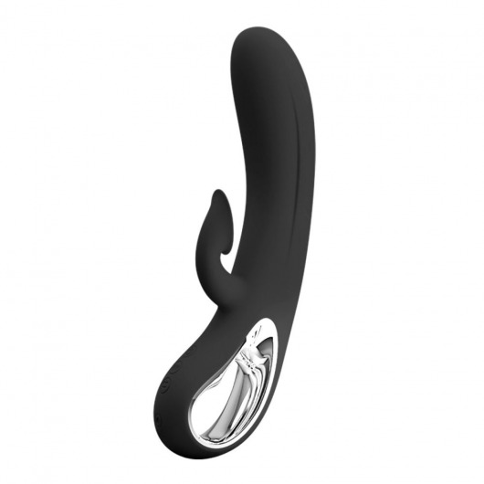 Черный вибратор-кролик Romance Massage - 24 см. - Baile купить в Иваново с доставкой в Orgasmix.ru Черный вибратор-кролик Romance Massage - 24 см. - Baile