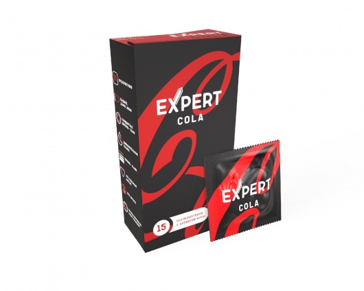 Презервативы с ароматом колы Expert Cola - 15 шт. - Expert - купить с доставкой в Иваново