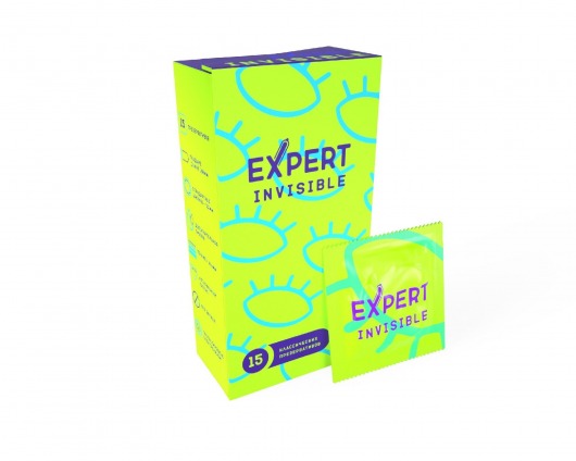 Ультратонкие презервативы Expert Invisible - 15 шт. - Expert - купить с доставкой в Иваново