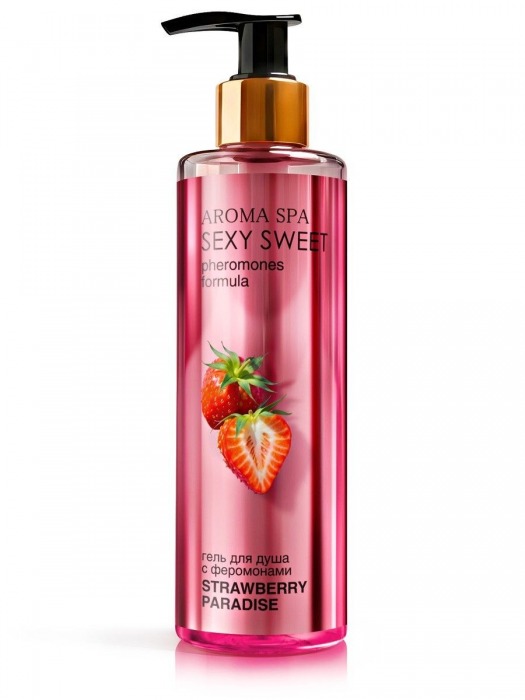 Гель для душа с феромонами и ароматом клубники Strawberry Paradise - 200 мл. -  - Магазин феромонов в Иваново