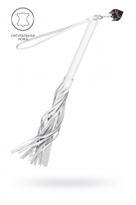 Белая кожаная плеть - 50 см. - Pecado - купить с доставкой в Иваново