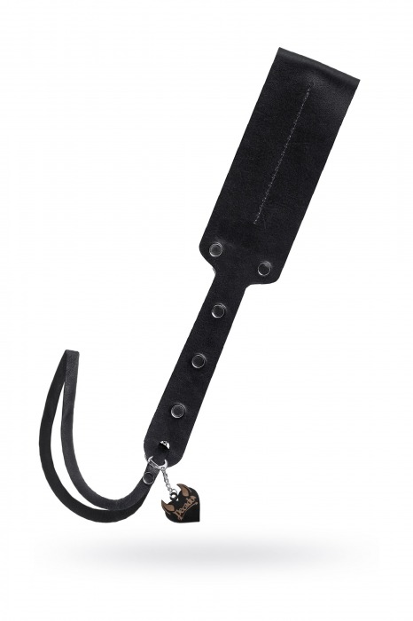 Черный кожаный пэддл - 32 см. - Pecado - купить с доставкой в Иваново