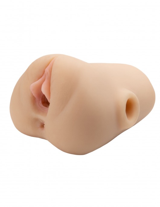 Телесный мастурбатор с вибрацией Double Pounder Vibrating Squeeze Stroker - Pipedream - в Иваново купить с доставкой