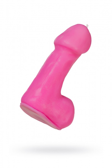Розовая свеча в форме пениса - 47 гр. - Pecado - купить с доставкой в Иваново