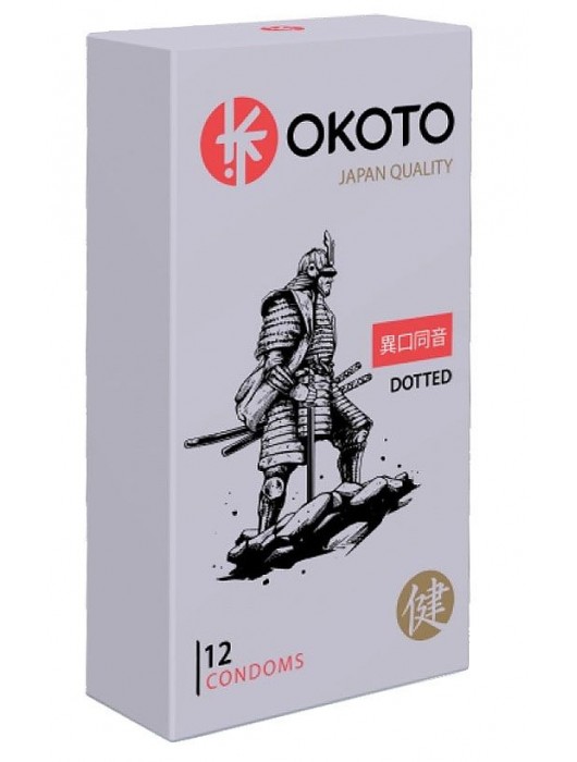 Точечные презервативы OKOTO Dotted - 12 шт. - Sitabella - купить с доставкой в Иваново