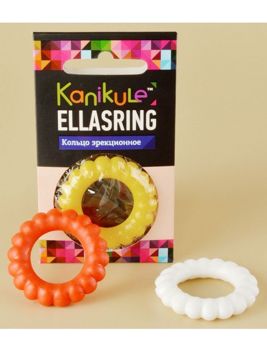 Цветное рельефное эрекционное кольцо Ellasring - Sitabella - в Иваново купить с доставкой