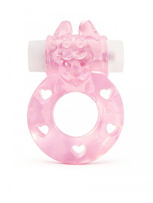Розовое эрекционное виброкольцо в форме зайчика - 1137 - в Иваново купить с доставкой