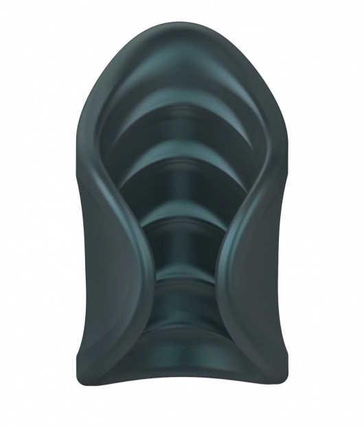 Серый сквозной мастурбатор с вибрацией Manwan Starter - Manwan - в Иваново купить с доставкой