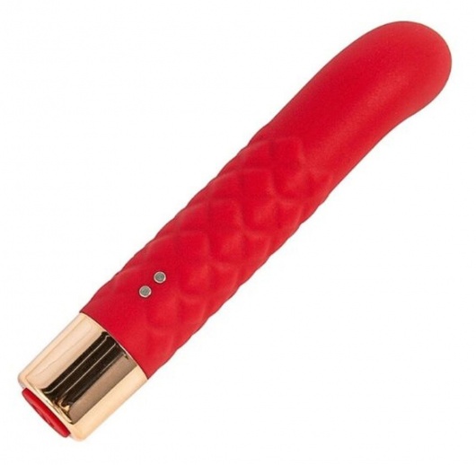 Красный вибратор для G-точки - 14,5 см. - Boys of Toys