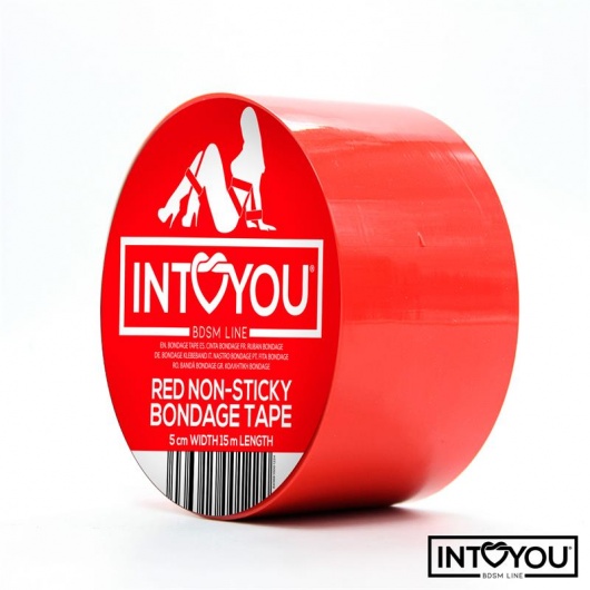 Красный скотч для фиксации Non-Sticky Bondage Tape - 15 м. - Intoyou - купить с доставкой в Иваново