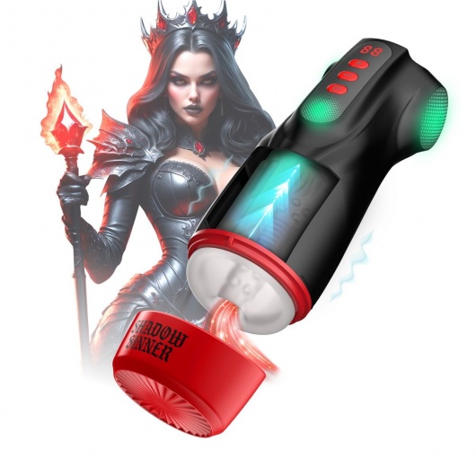 Интерактивный мастурбатор Raven с вакуумом, вибрацией и подсветкой - Shots Media BV - в Иваново купить с доставкой