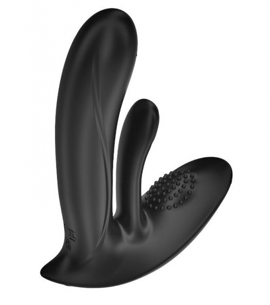 Черный вибратор для ношения с 10 режимами вибрации и колебаний - Ibiza