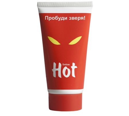 Возбуждающая гель-смазка HOT с женьшенем - 50 мл. - Eroticon - купить с доставкой в Иваново