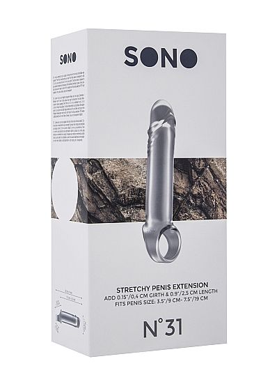 Прозрачная удлиняющая насадка Stretchy Penis Extension No.31 - Shots Media BV - в Иваново купить с доставкой