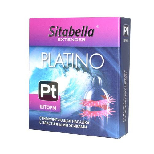 Стимулирующая насадка со спиралью из усиков Platino  Шторм - Sitabella - купить с доставкой в Иваново