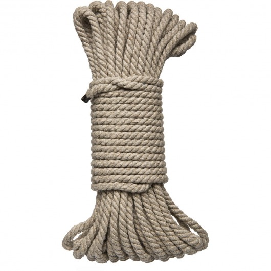 Бондажная пеньковая верёвка Kink Bind   Tie Hemp Bondage Rope 50 Ft - 15 м. - Doc Johnson - купить с доставкой в Иваново