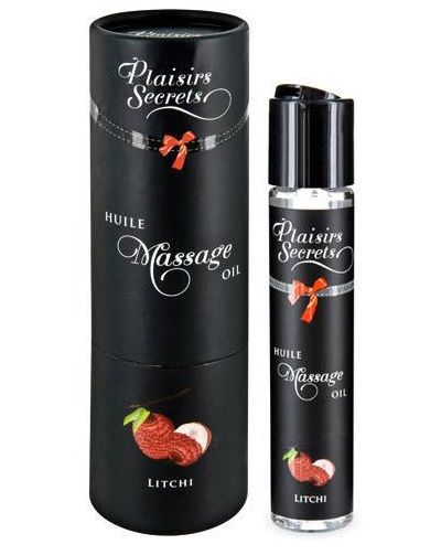 Массажное масло с ароматом личи Huile de Massage Gourmande Litchi - 59 мл. - Plaisir Secret - купить с доставкой в Иваново