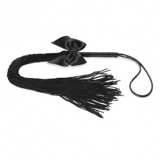 Чёрная плётка Lilly Whip Bijoux - Bijoux Indiscrets - купить с доставкой в Иваново