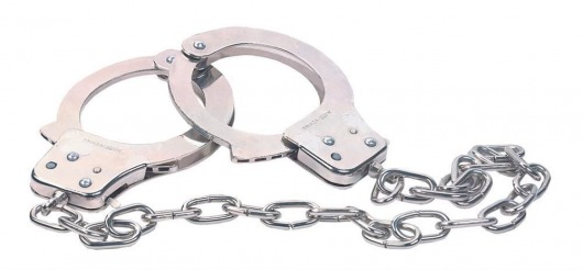 Наручники из металла с длинной цепочкой CHROME HANDCUFFS METAL HANDCUFFS W. KEY - NMC - купить с доставкой в Иваново