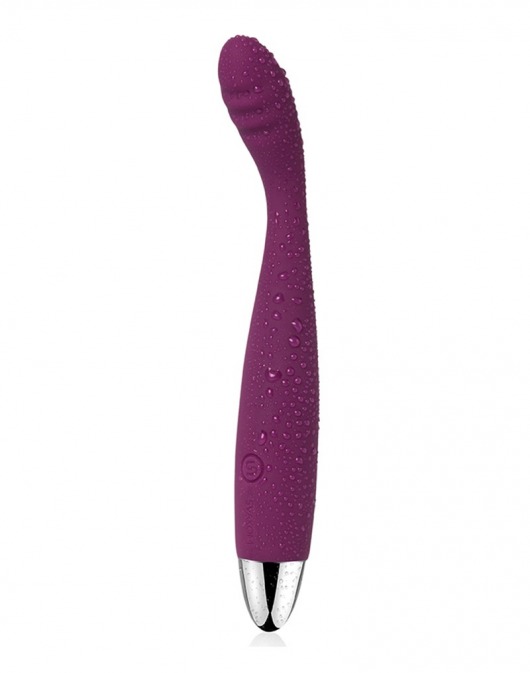 Фиолетовый вибратор Cici Violet с гнущейся головкой - 18,2 см. - Svakom