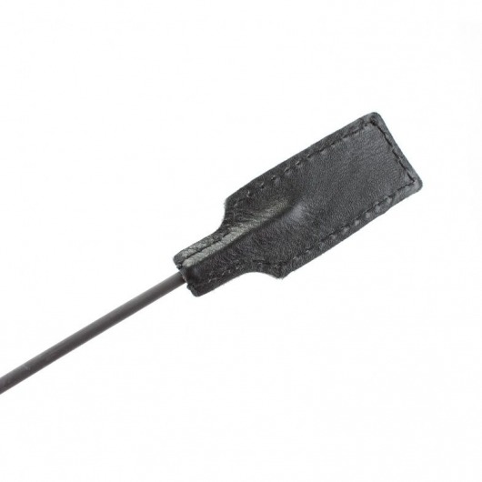 Чёрный профессиональный стек с золотистой рукоятью - 73 см. - БДСМ Арсенал - купить с доставкой в Иваново