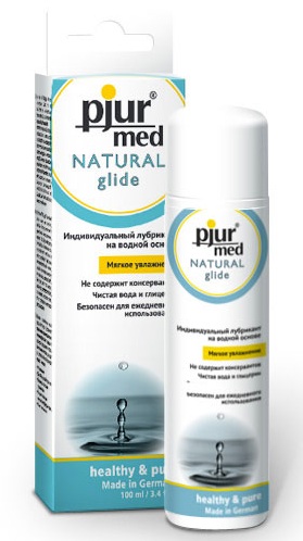 Нейтральный лубрикант на водной основе pjur MED Natural glide - 100 мл. - Pjur - купить с доставкой в Иваново