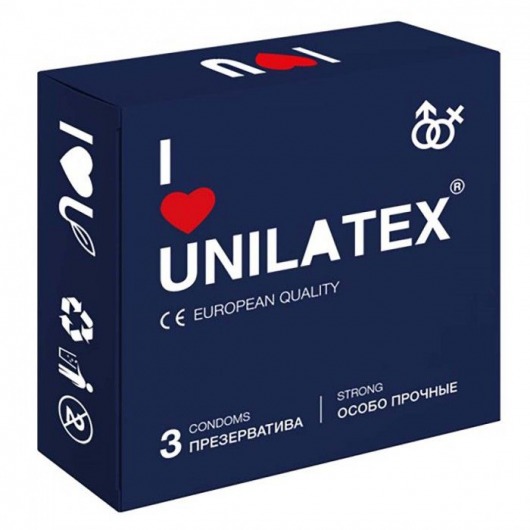 Ультрапрочные презервативы Unilatex Extra Strong - 3 шт. - Unilatex - купить с доставкой в Иваново