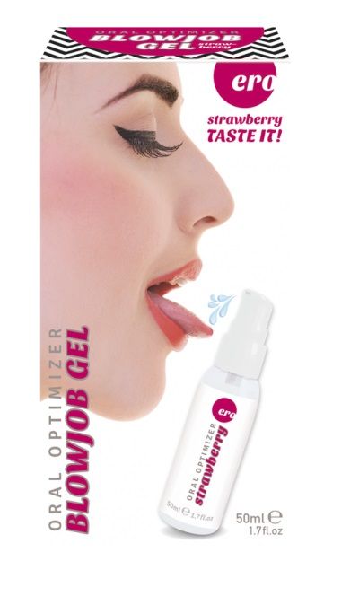 Увлажняющий гель для орального секса с ароматом клубники - 50 мл. - Ero - купить с доставкой в Иваново