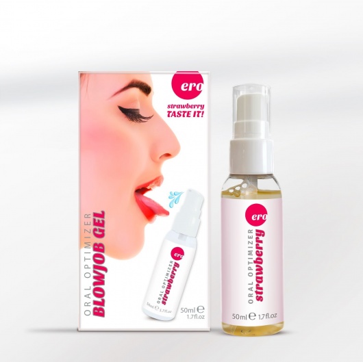 Увлажняющий гель для орального секса с ароматом клубники - 50 мл. - Ero - купить с доставкой в Иваново