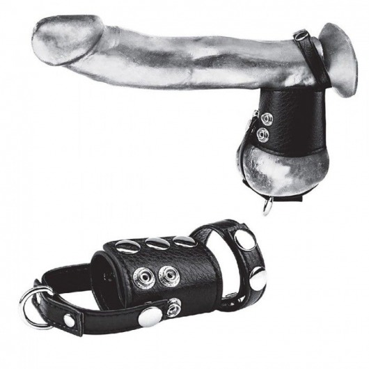 Кольцо на член и мошонку Cock Ring With 2  Ball Stretcher And Optional Weight Ring - BlueLine - в Иваново купить с доставкой