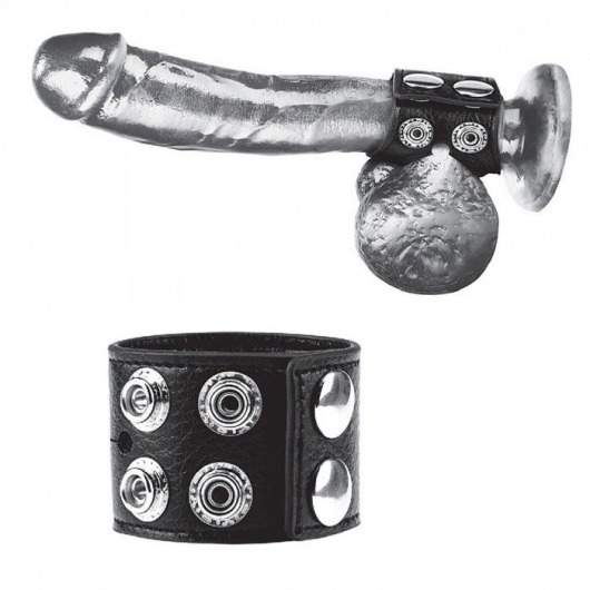 Ремень на член и мошонку 1.5  Cock Ring With Ball Strap - BlueLine - купить с доставкой в Иваново