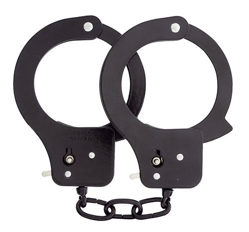 Чёрные наручники из листового металла BONDX METAL CUFFS BLACK - Dream Toys - купить с доставкой в Иваново