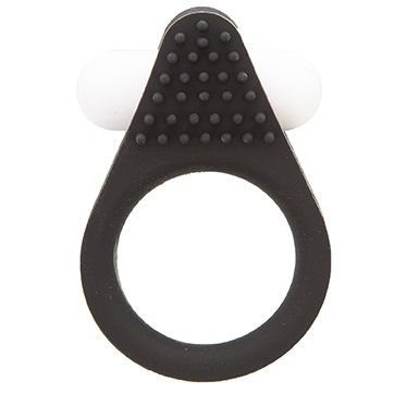 Чёрное эрекционное кольцо LIT-UP SILICONE STIMU RING 1 BLACK - Dream Toys - в Иваново купить с доставкой