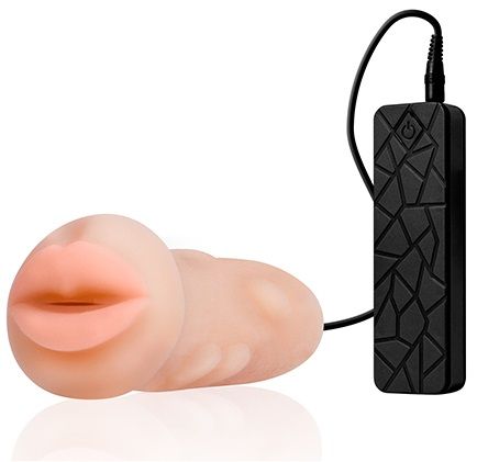 Мастурбатор-ротик с вибрацией REALSTUFF VIBRATING MASTURBATOR MOUTH - Dream Toys - в Иваново купить с доставкой