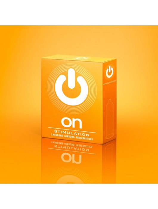 Презервативы ON) Stimulation с точками - 3 шт. - ON) - купить с доставкой в Иваново