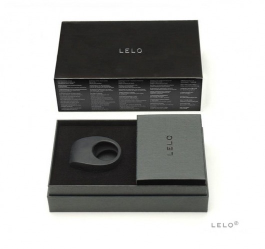 Чёрное эрекционное кольцо Tor 2 с вибрацией - Lelo - в Иваново купить с доставкой